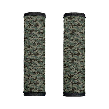 Forest Green Digital Camo Pattern Print Handle Covers
