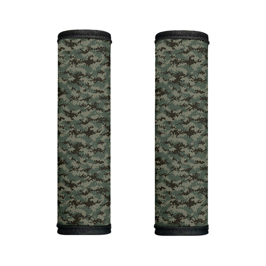 Forest Green Digital Camo Pattern Print Handle Covers