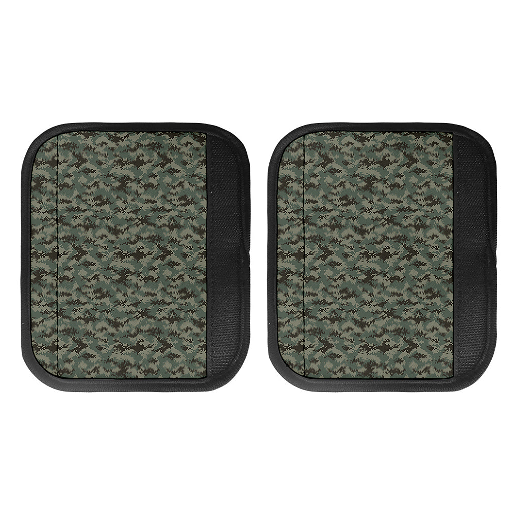 Forest Green Digital Camo Pattern Print Handle Covers