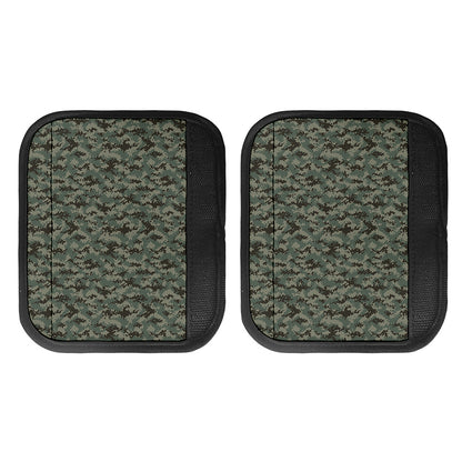 Forest Green Digital Camo Pattern Print Handle Covers