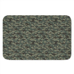 Forest Green Digital Camo Pattern Print Indoor Door Mat