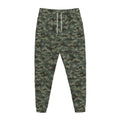Forest Green Digital Camo Pattern Print Jogger Pants