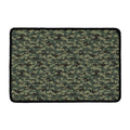Forest Green Digital Camo Pattern Print Kitchen Mat