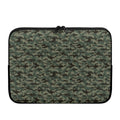Forest Green Digital Camo Pattern Print Laptop Sleeve