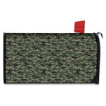 Forest Green Digital Camo Pattern Print Mailbox Cover