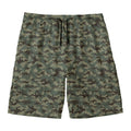 Forest Green Digital Camo Pattern Print Men's Swim Trunks