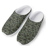 Forest Green Digital Camo Pattern Print Mesh Casual Shoes