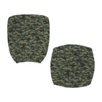 Forest Green Digital Camo Pattern Print Office Chair Cover