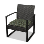 Forest Green Digital Camo Pattern Print Outdoor Seat Cushion Cover