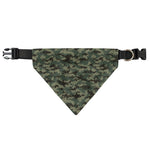 Forest Green Digital Camo Pattern Print Over The Collar Dog Bandana