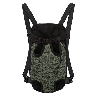 Forest Green Digital Camo Pattern Print Pet Carrier Backpack