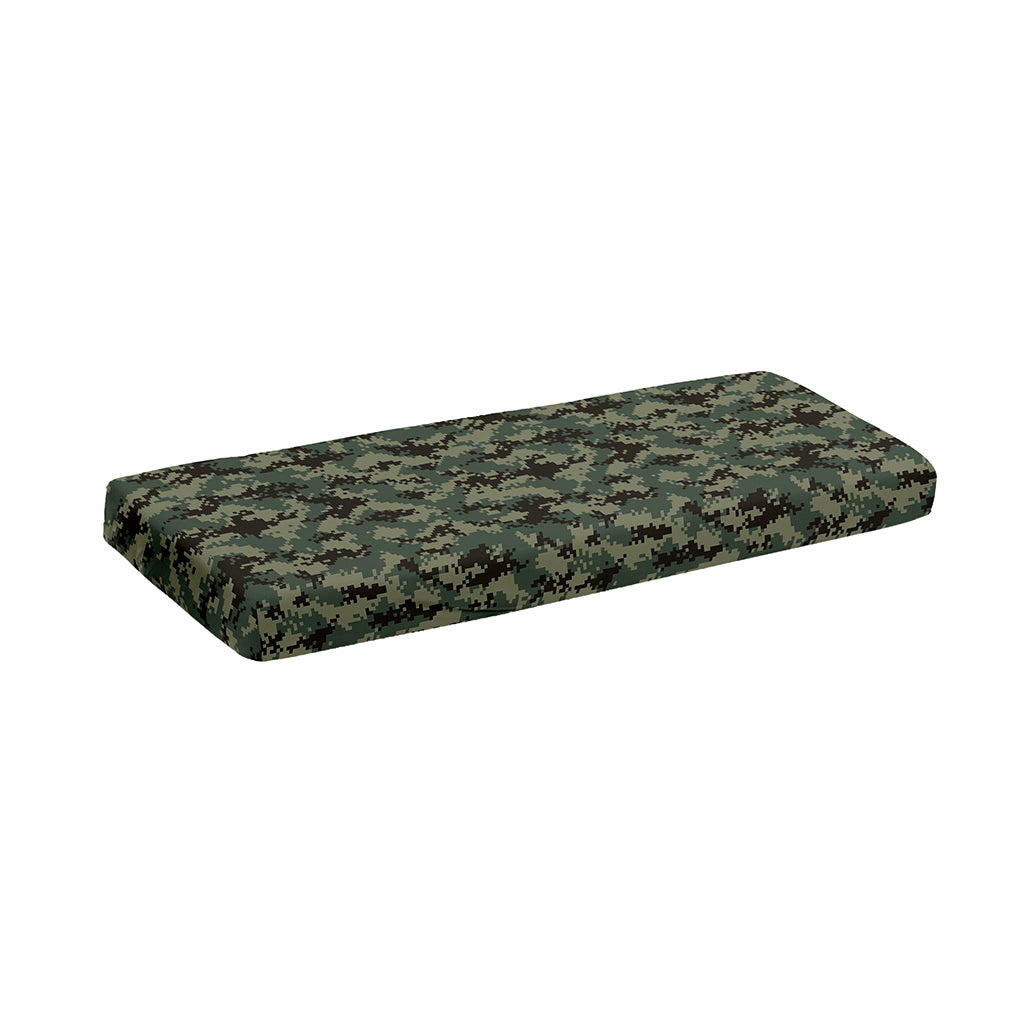 Forest Green Digital Camo Pattern Print Piano Keyboard Cover