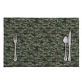 Forest Green Digital Camo Pattern Print Placemat