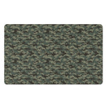 Forest Green Digital Camo Pattern Print Polyester Doormat