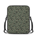 Forest Green Digital Camo Pattern Print Rectangular Crossbody Bag