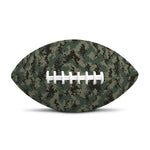 Forest Green Digital Camo Pattern Print Rugby Ball