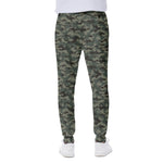 Forest Green Digital Camo Pattern Print Scuba Joggers
