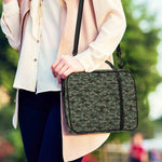 Forest Green Digital Camo Pattern Print Shoulder Strap Bible Bag