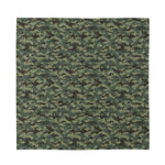 Forest Green Digital Camo Pattern Print Silk Bandana