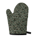 Forest Green Digital Camo Pattern Print Single Oven Mitt