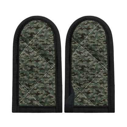 Forest Green Digital Camo Pattern Print Skillet Handle Cover