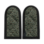 Forest Green Digital Camo Pattern Print Skillet Handle Cover