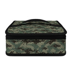 Forest Green Digital Camo Pattern Print Small Lunch Bag