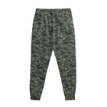 Forest Green Digital Camo Pattern Print Sweatpants