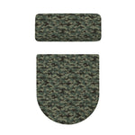Forest Green Digital Camo Pattern Print Toilet Lid And Tank Cover Set