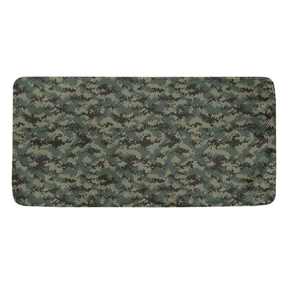 Forest Green Digital Camo Pattern Print Towel