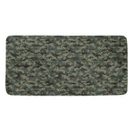 Forest Green Digital Camo Pattern Print Towel