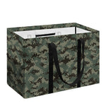 Forest Green Digital Camo Pattern Print Utility Tote Bag