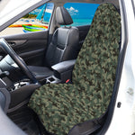 Forest Green Digital Camo Pattern Print Waterproof Car Seat Cover