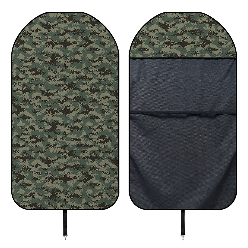 Forest Green Digital Camo Pattern Print Waterproof Car Seat Cover