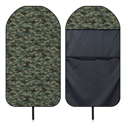 Forest Green Digital Camo Pattern Print Waterproof Car Seat Cover