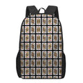 Four Jacks Playing Cards Pattern Print 17 Inch Backpack