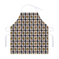 Four Jacks Playing Cards Pattern Print Adjustable Apron