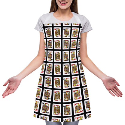 Four Jacks Playing Cards Pattern Print Adjustable Apron
