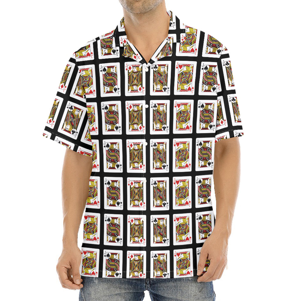 Four Jacks Playing Cards Pattern Print Aloha Shirt