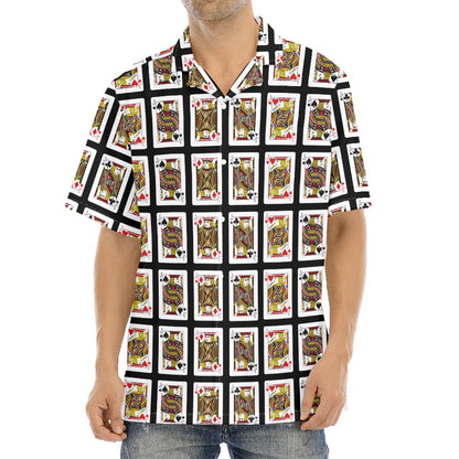 Four Jacks Playing Cards Pattern Print Aloha Shirt