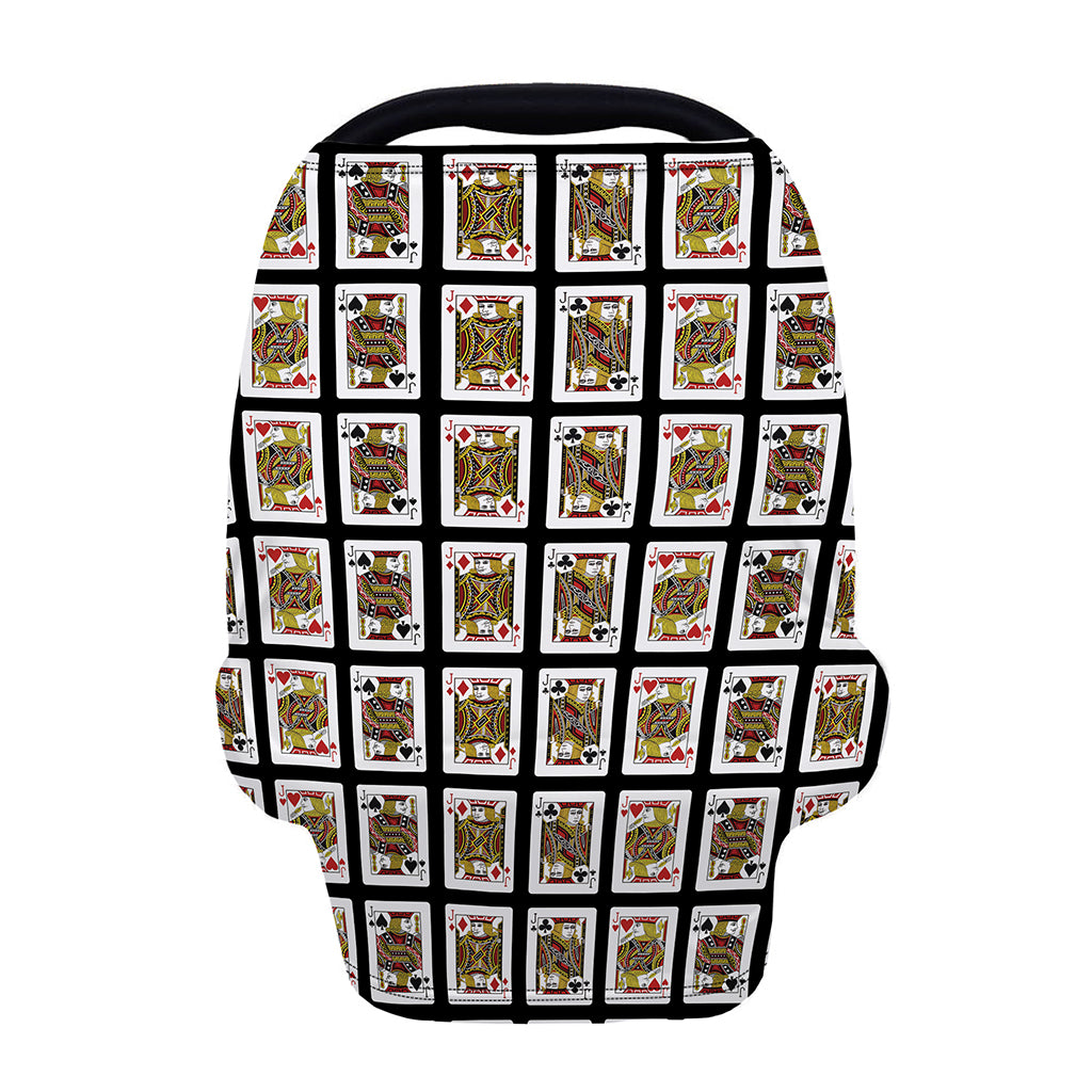 Four Jacks Playing Cards Pattern Print Baby Seat Cover