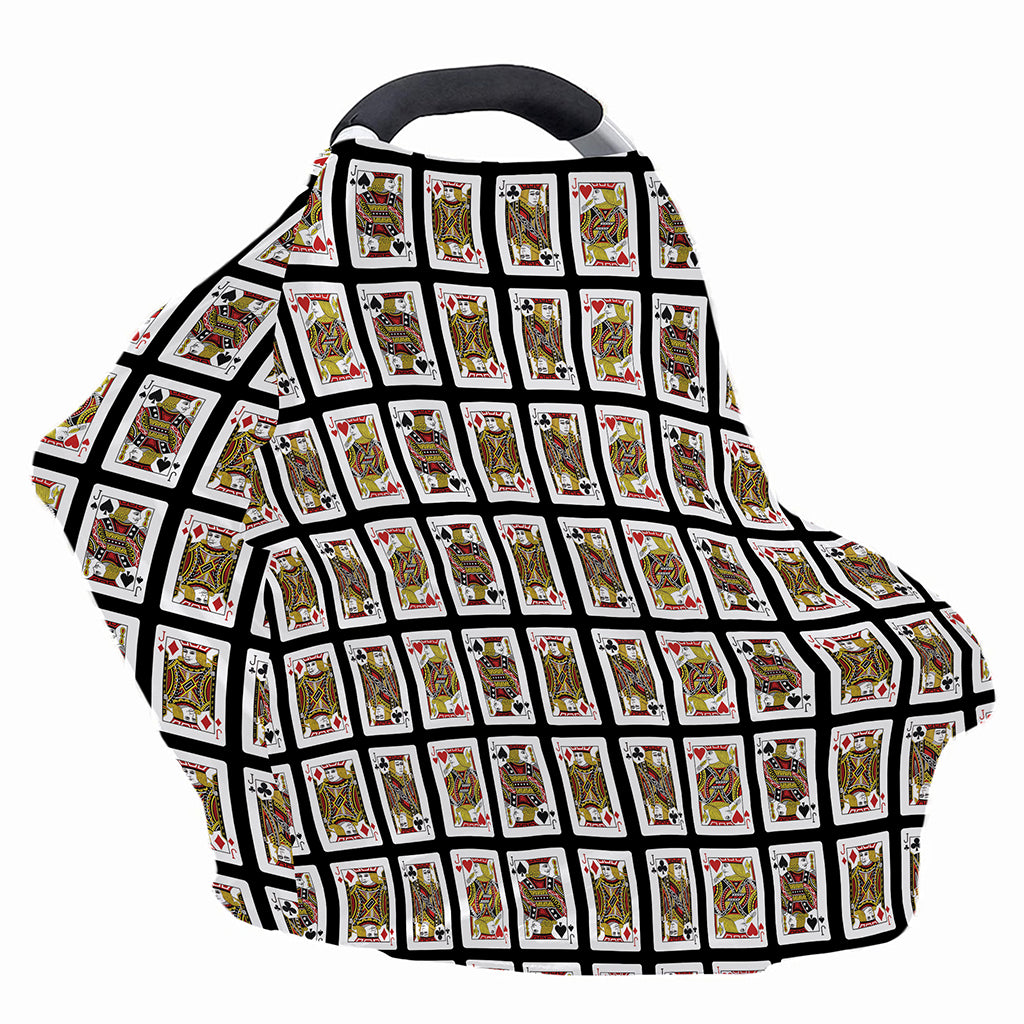 Four Jacks Playing Cards Pattern Print Baby Seat Cover