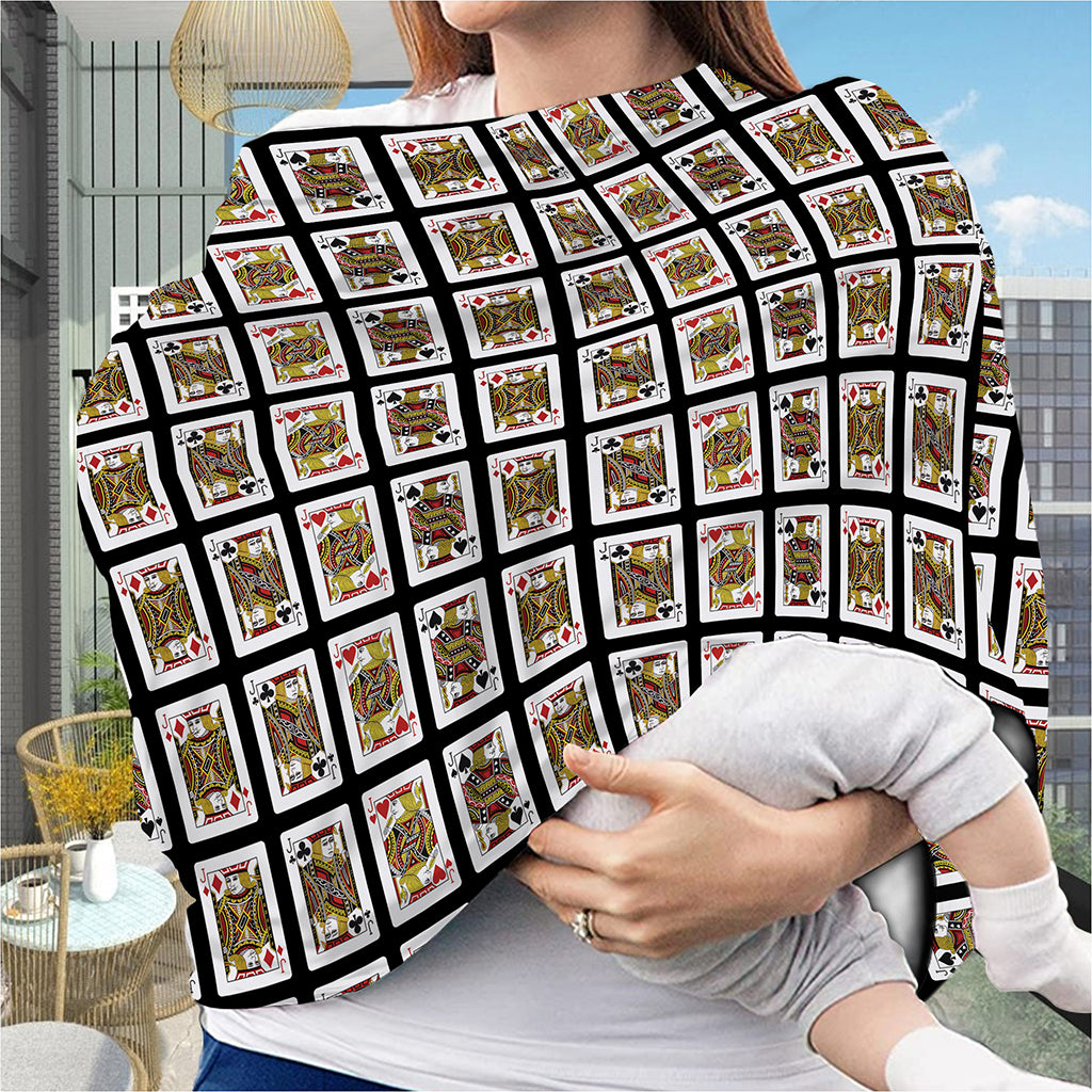 Four Jacks Playing Cards Pattern Print Baby Seat Cover
