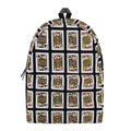 Four Jacks Playing Cards Pattern Print School Backpack