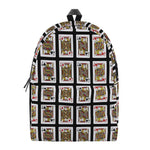 Four Jacks Playing Cards Pattern Print Backpack