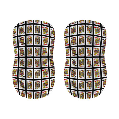 Four Jacks Playing Cards Pattern Print Bar Stool Covers