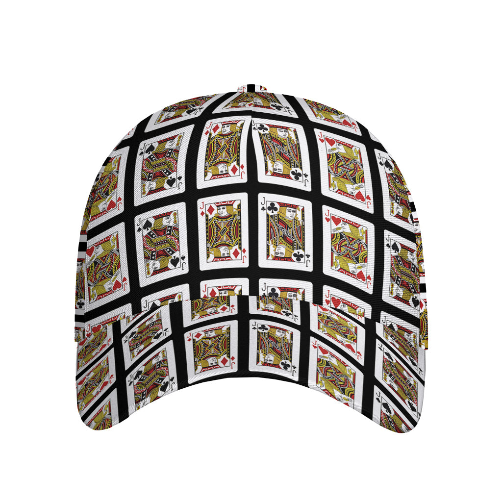Four Jacks Playing Cards Pattern Print Baseball Cap