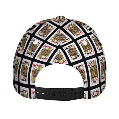 Four Jacks Playing Cards Pattern Print Baseball Cap