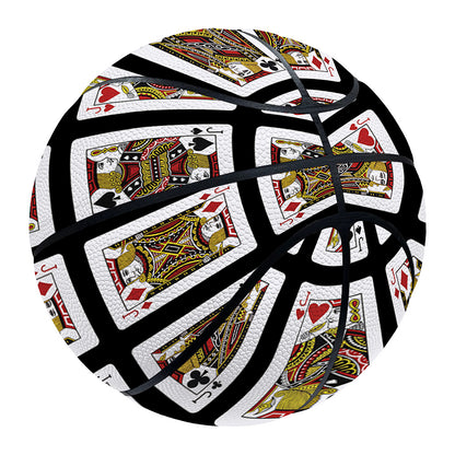 Four Jacks Playing Cards Pattern Print Basketball
