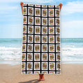 Four Jacks Playing Cards Pattern Print Beach Towel